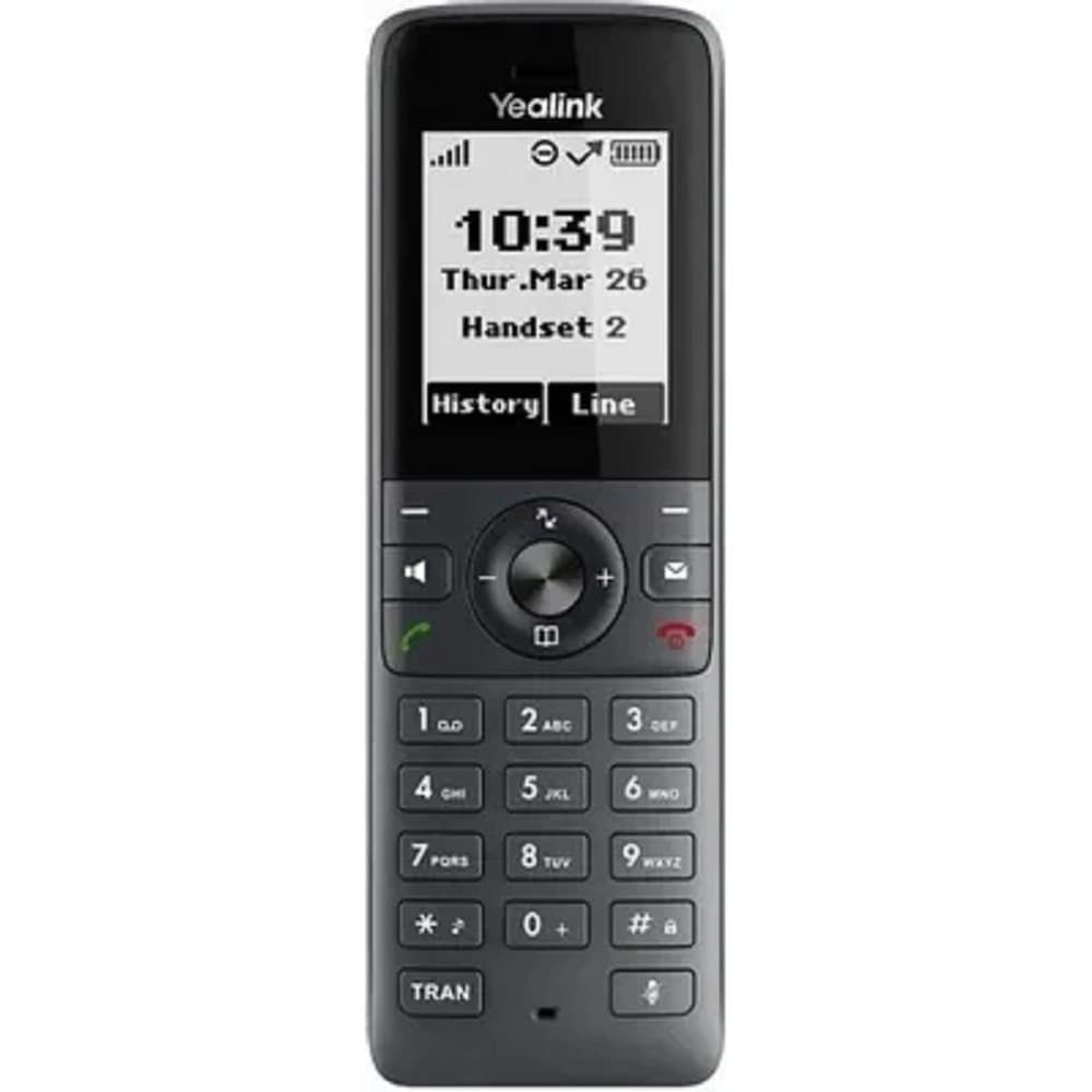 YEALINK W71P (база W70B+ трубка W71H) до 10 SIP-аккаунтов, до 10 трубок на базу, до 20 вызовов