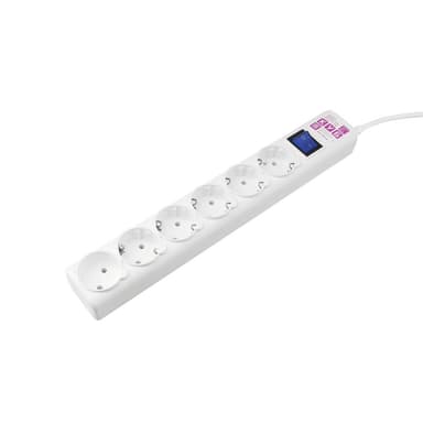 PowerCube Фильтр-удлинитель (SPG6-16-3M) 6 розеток, 3м,16А/3,5кВт, белый
