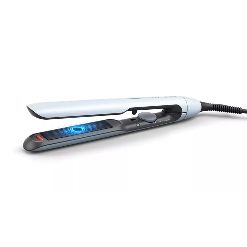 Выпрямитель для волос Philips BHS520/00, черный и белый