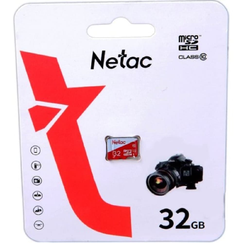 Micro SecureDigital 32GB Netac P500 ECO <NT02P500ECO-032G-S> (без SD адаптера)