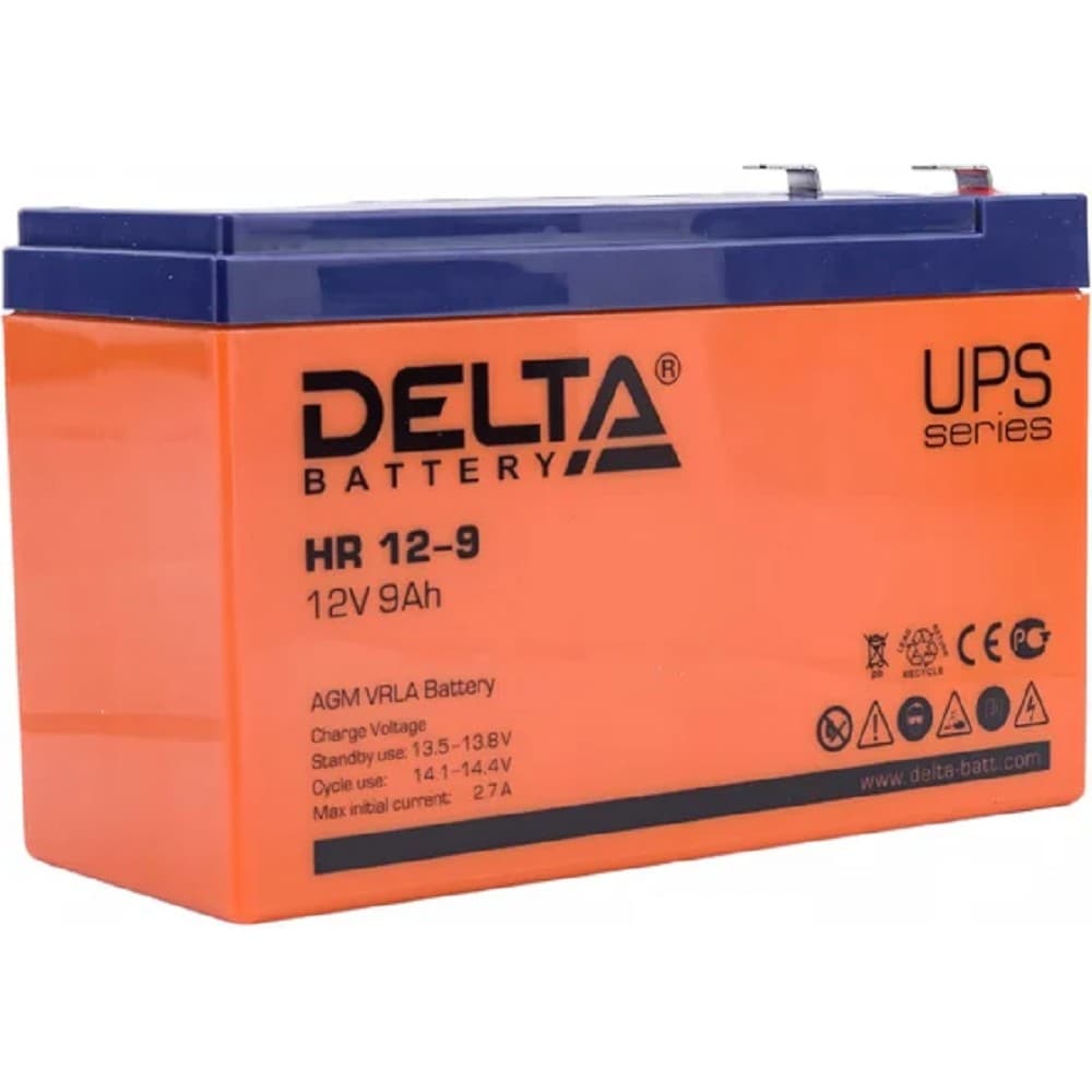 Delta HR 12-9 (9 А\ч, 12В) свинцово- кислотный аккумулятор