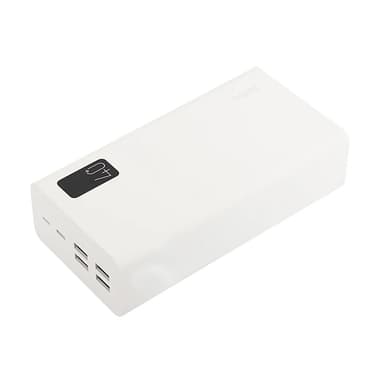 Perfeo Powerbank MOUNTAINS 40000 mAh/LED дисплей/PD + QC 3.0/Type-C/4 USB/Выход: 3A, max 22.5W/White (PF_D0160)