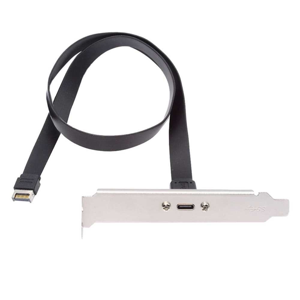 ORIENT C082E-20 Планка портов в корпус 1xUSB Type-C, USB3.2 Gen2x2, кабель Type-E 20Gbps, длина 30см, oem