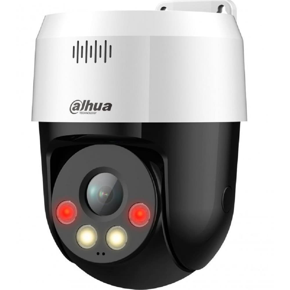 DAHUA DH-SD2A500NB-GNY-A-PV Мини-PT IP-видеокамера 5Мп; 1/2.8” CMOS; объектив 4мм; видеоаналитика ИК 30м, Led 30м; микрофон IP66, PoE