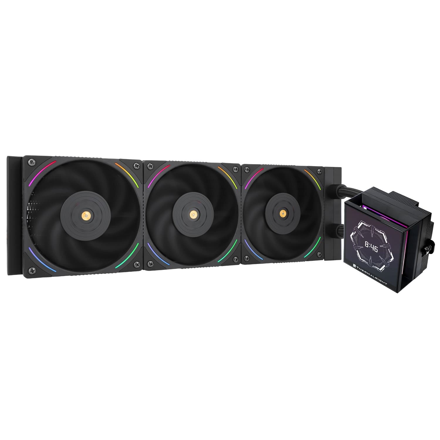 Thermalright Система водяного охлаждения Hyper Vision 360 ARGB Black / 3x120mm ARGB PWM Fans / TRHV360AB