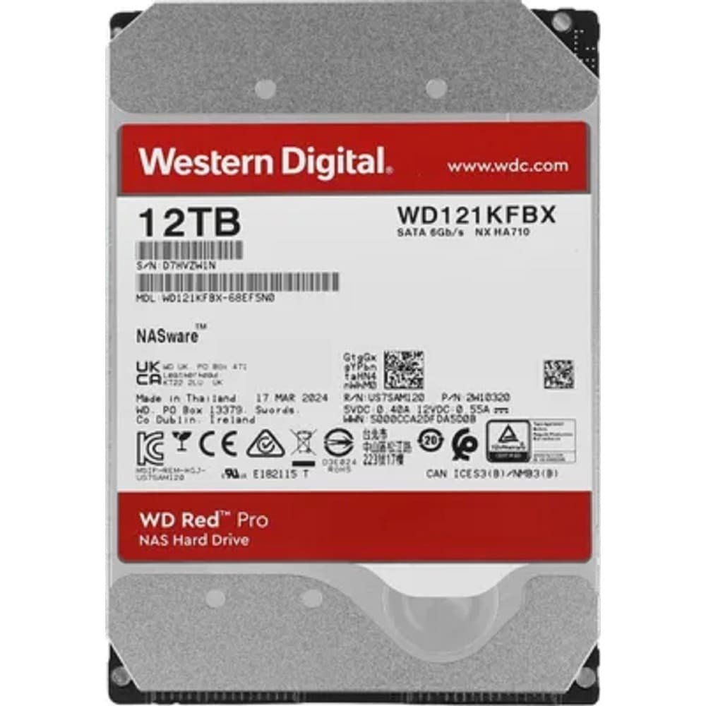 12TB WD Red Pro (WD121KFBX)