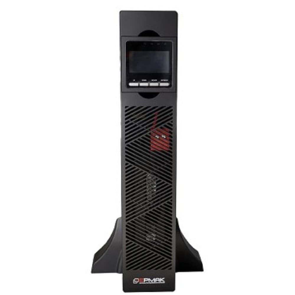 Ермак ИБП Онлайн стоечный 2U, 1500 ВА/1500 Вт, 8xIEC C13, EPO, USB, RS-232, 3х9Ач (СБП ЕРМАК 220-220.1.5-96-Р)