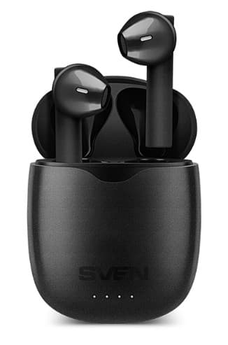 Наушники SVEN E-717BT,чер,BТ,TWS, заряд кейс, беспровод, стерео