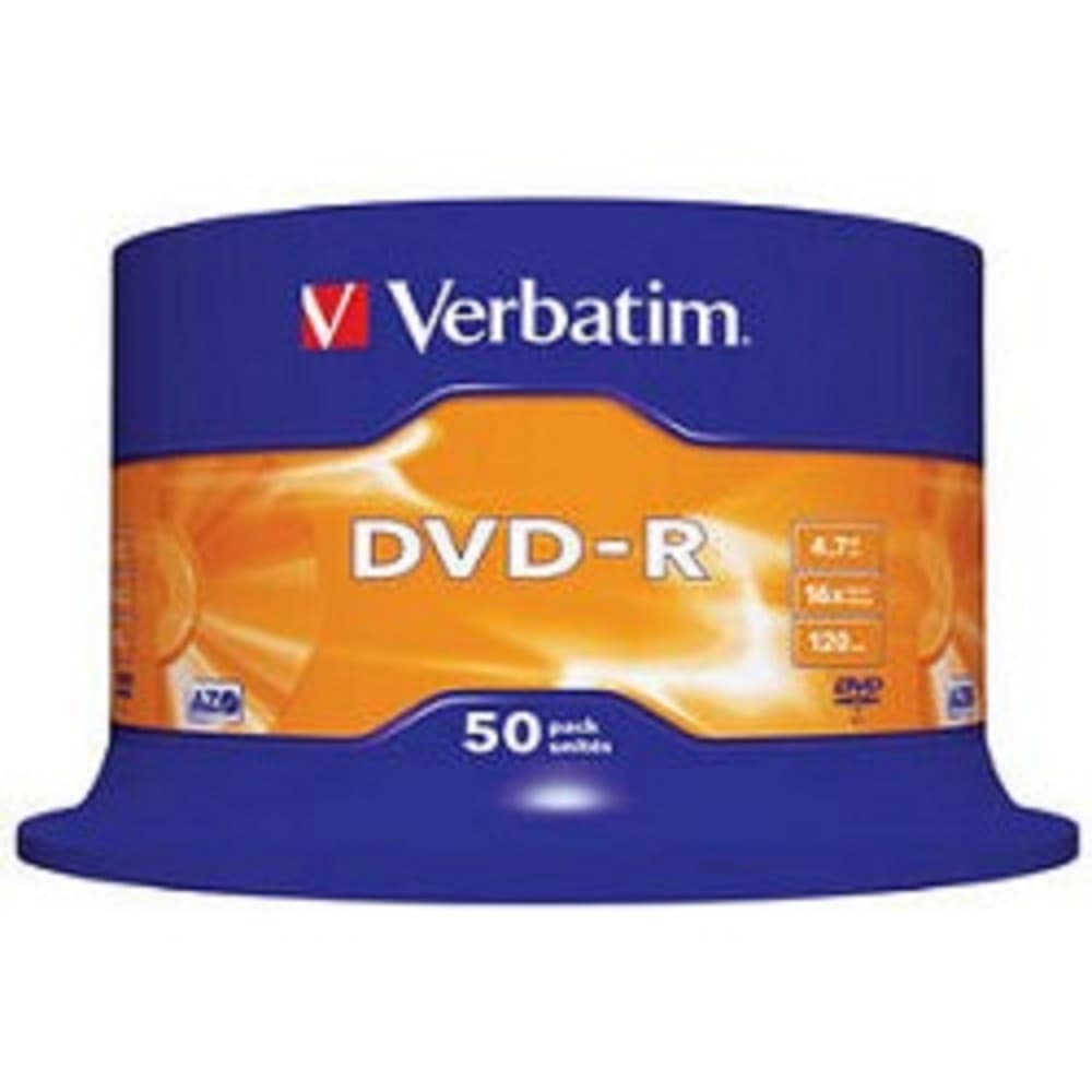 Verbatim Диски DVD-R 4.7Gb 16-х, 50шт, Cake Box