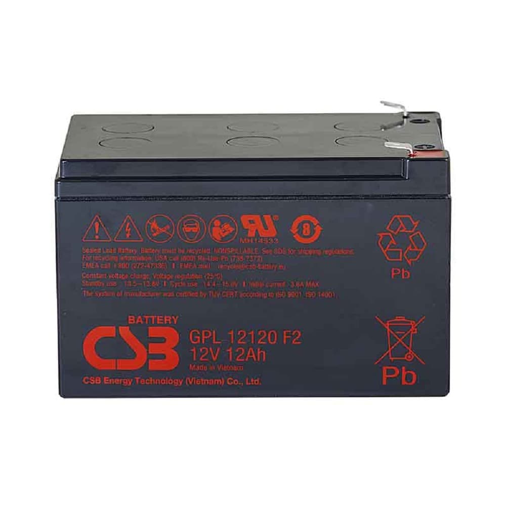 CSB Батарея GPL12120 F2 (12V 12Ah)
