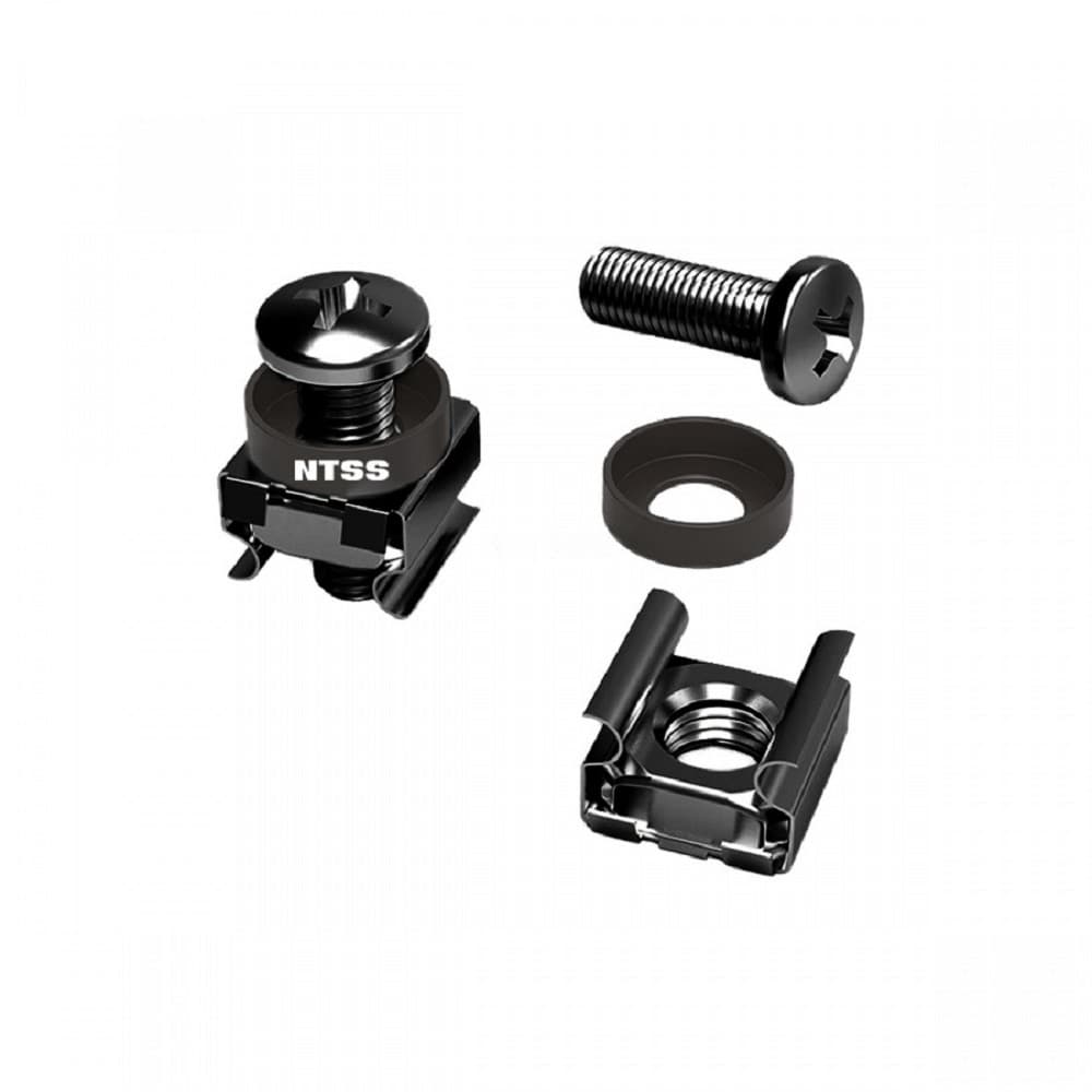 NTSS Комплект крепежа NTSS винт+шайба+гайка M6x16 черный 60шт NTSS-M6x16(60)-BL
