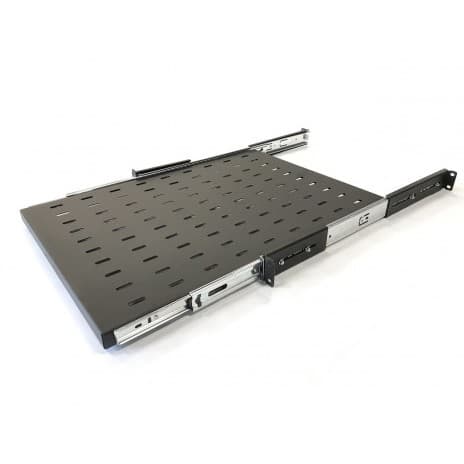 Полка выдвижная Hyperline TSS3-800-RAL9004 1U нагр.:20кг. 19" 800мм черный (упак.:1шт)