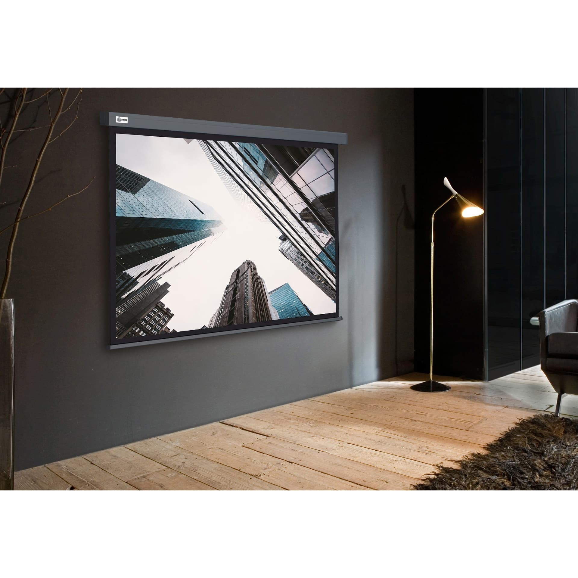 Экран Cactus Wallscreen CS-PSW-183X244-SG 183х244см 4:3 настенно-потолочный рулонный серый