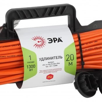 Удлинитель силовой ЭРА UFx-1e-3x0.75-20m-IP44 на рамке c/з 1 гн 20 м ПВС 3x0.75 (6/144)