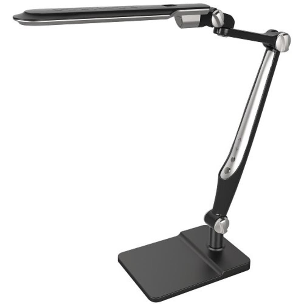 Camelion KD-831 C02 черн LED (Свет-к наст.10 Вт,230В, осн+струбц.,600 лм,сенс.рег.ярк и цвет.тем)