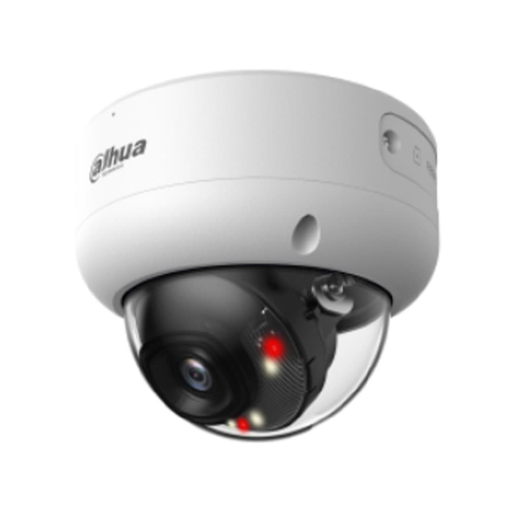 DAHUA DH-IPC-HDBW3449EP-S-IL-0280B Уличная купольная IP-видеокамера 4Мп; 1/2.9” CMOS; объектив 2.8мм; ИК 40м, LED 40м; IP67, IK10; металл