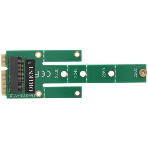 ORIENT C294S, Переходник SSD mSATA - NGFF(M.2), для подключения NGFF диска к разъему mSATA