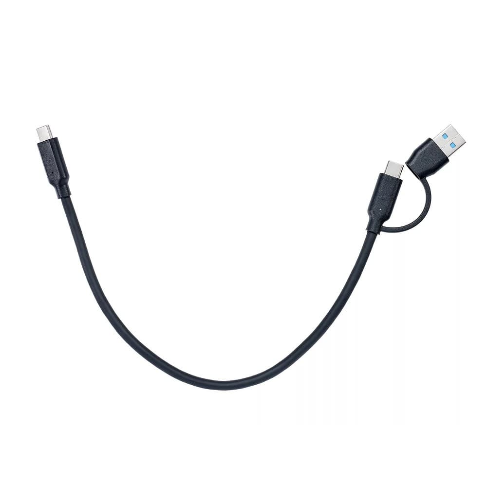 TUS716-0.3M_275675 Кабель соединительный 2-in-1 USB-A/C to Type C,10Gbps, 0.3m медь Telecom <TUS716-0.3m>