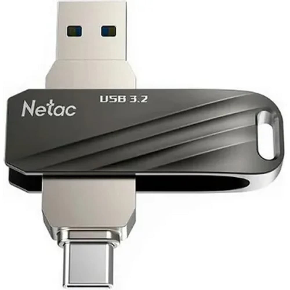 Netac USB Drive 64GB US11 USB3.2+TypeC Dual Flash Drive NT03US11C-064G-32BK