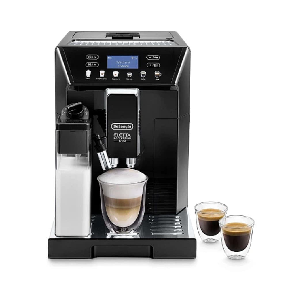 Кофемашина Delonghi Eletta Cappuccino Evo ECAM46.860.B 1450Вт черный/серебристый