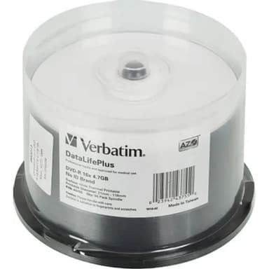Verbatim Диски DVD-R 4.7Gb 16-х, Cake Box 50шт. Printable (43755)