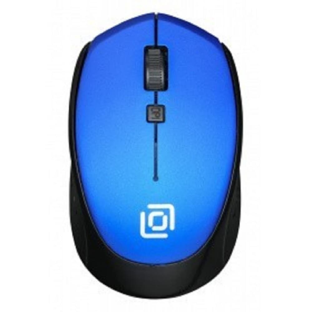 Мышь Oklick 488MW синий/черный оптическая (1600dpi) беспроводная USB (3but)