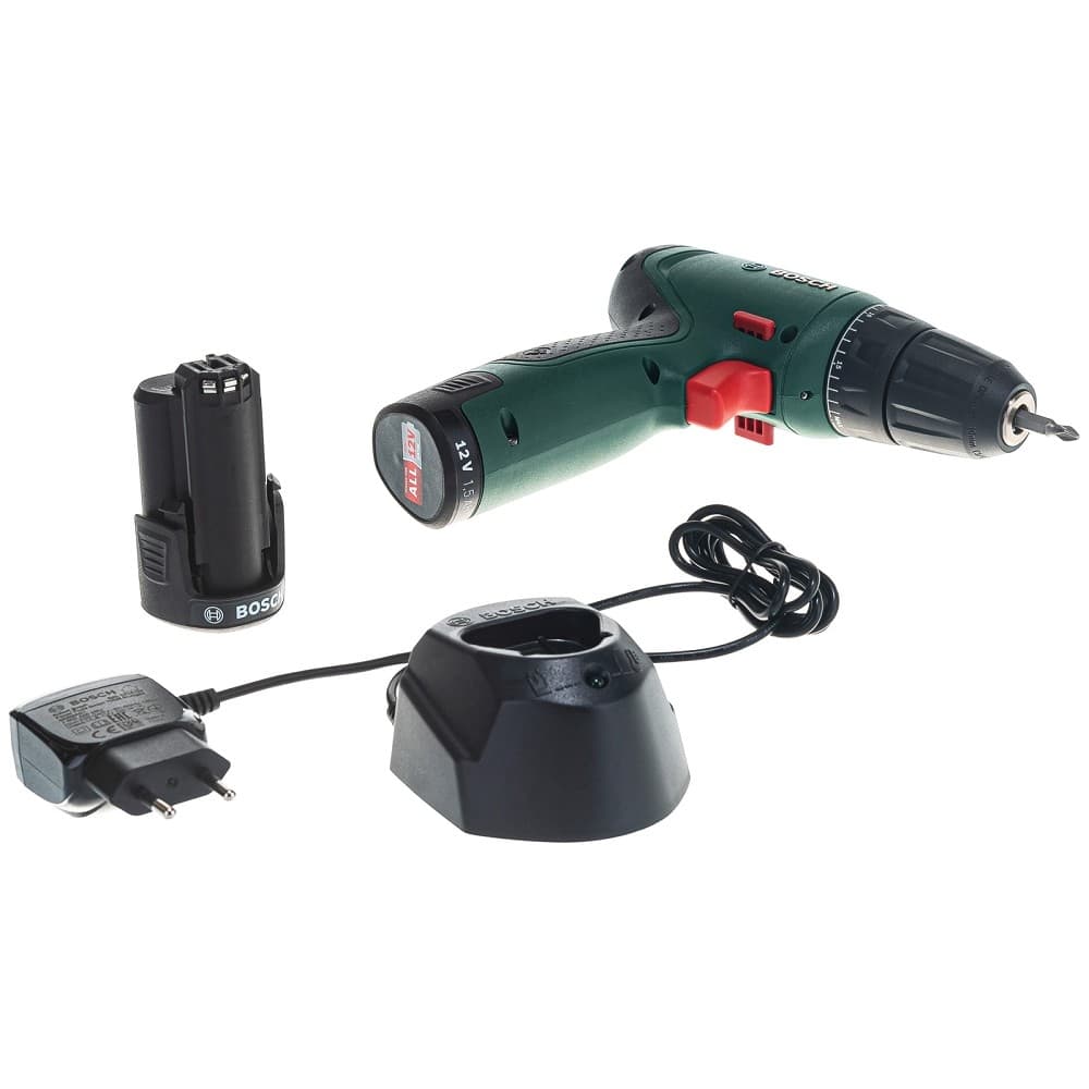 Дрель-шуруповерт Bosch EasyDrill 1200 аккум. патрон:быстрозажимной (кейс в комплекте) (06039D3007)