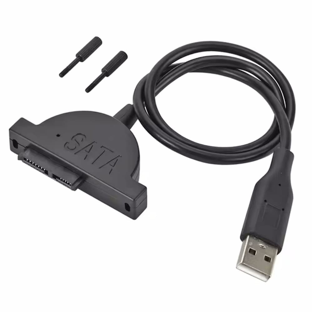 ORIENT UHD-302SL, USB 2.0 адаптер Slimline SATA для оптических приводов ноутбука, кабель подключения USB Type-A с винтами крепления