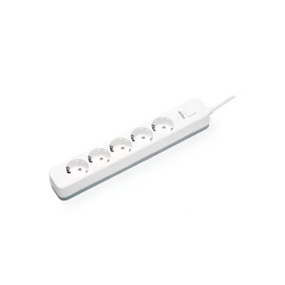 Perfeo сетевой фильтр "POWER STREAM", 2500W, 1,5м, 5 розеток, белый.