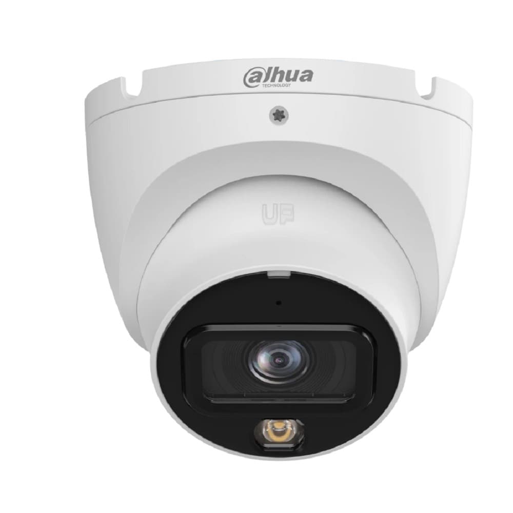 DAHUA DH-IPC-HDW1839TP-A-IL-0280B-S6 Уличная турельная IP-видеокамера SmartDualLight 8Мп, 1/2.7” CMOS, объектив 2.8мм, обнаружение людей, микрофон, ИК 30м, LED 30м, IP67, металл/пластик