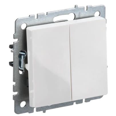IEK BR-V20-0-10-K01 BRITE Выключ. 2-кл. 10А ВС10-2-0-БрБ бел.