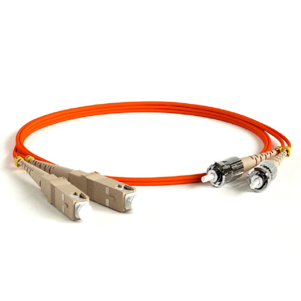 Hyperline FC-D2-50-SC/PR-ST/PR-H-3M-LSZH-OR (FC-50-ST-SC-PC-3M) Патч-корд волоконно-оптический (шнур) MM 50/125, ST-SC, 2.0 мм, duplex, LSZH, 3 м