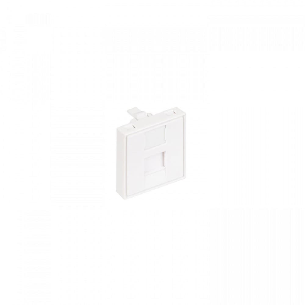 NTSS Лицевая панель NTSS PREMIUM для розеточных модулей типа Keystone 45x45 со шторкой NTSS-LP-PM-SIP-45X45-WT