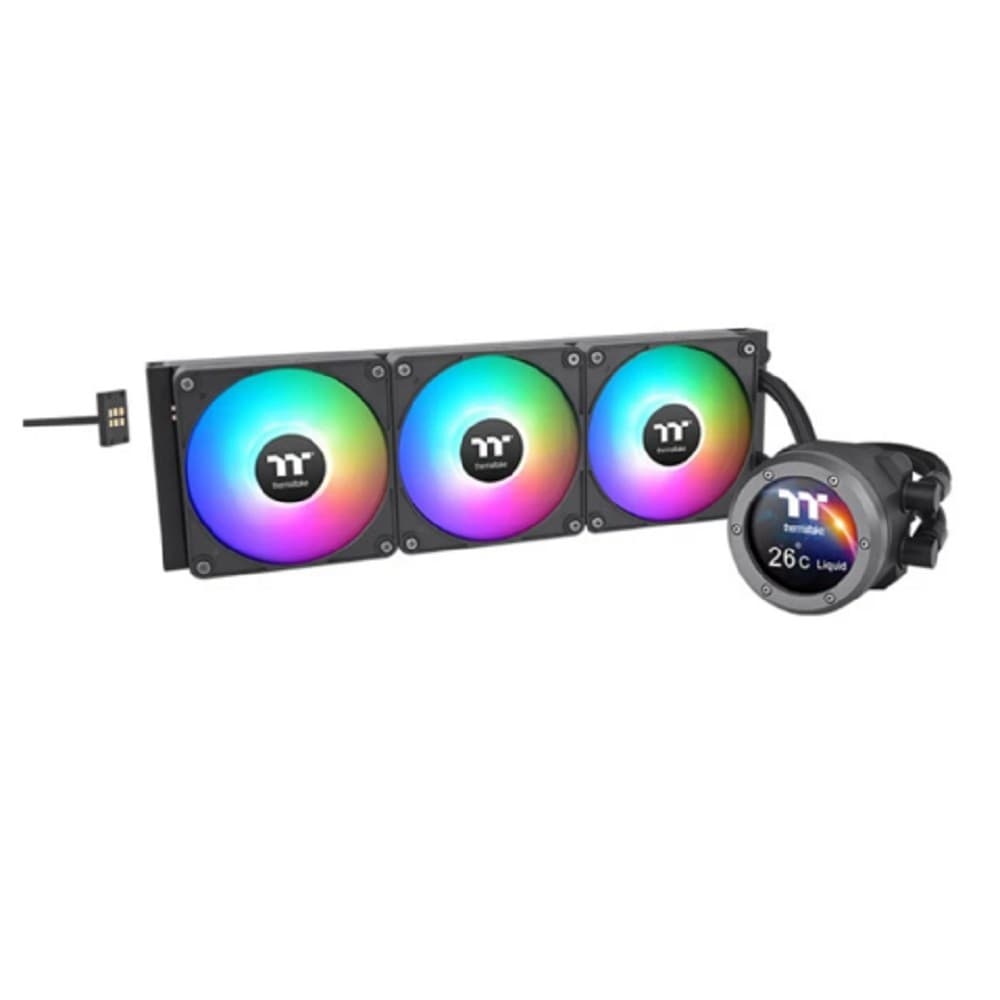 Система водяного охлаждения Thermaltake TH360 V2 Ultra EX ARGB Soc-AM5/AM4/1151/1200/1700 черный 4-pin 28.5dB Al LCD Ret (CL-W415-PL12SW-A)