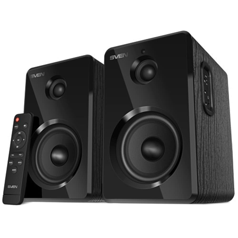 Sven компьютерная акустика 2.0 Sven SPS-725 черный (50 Вт, BT, пульт)