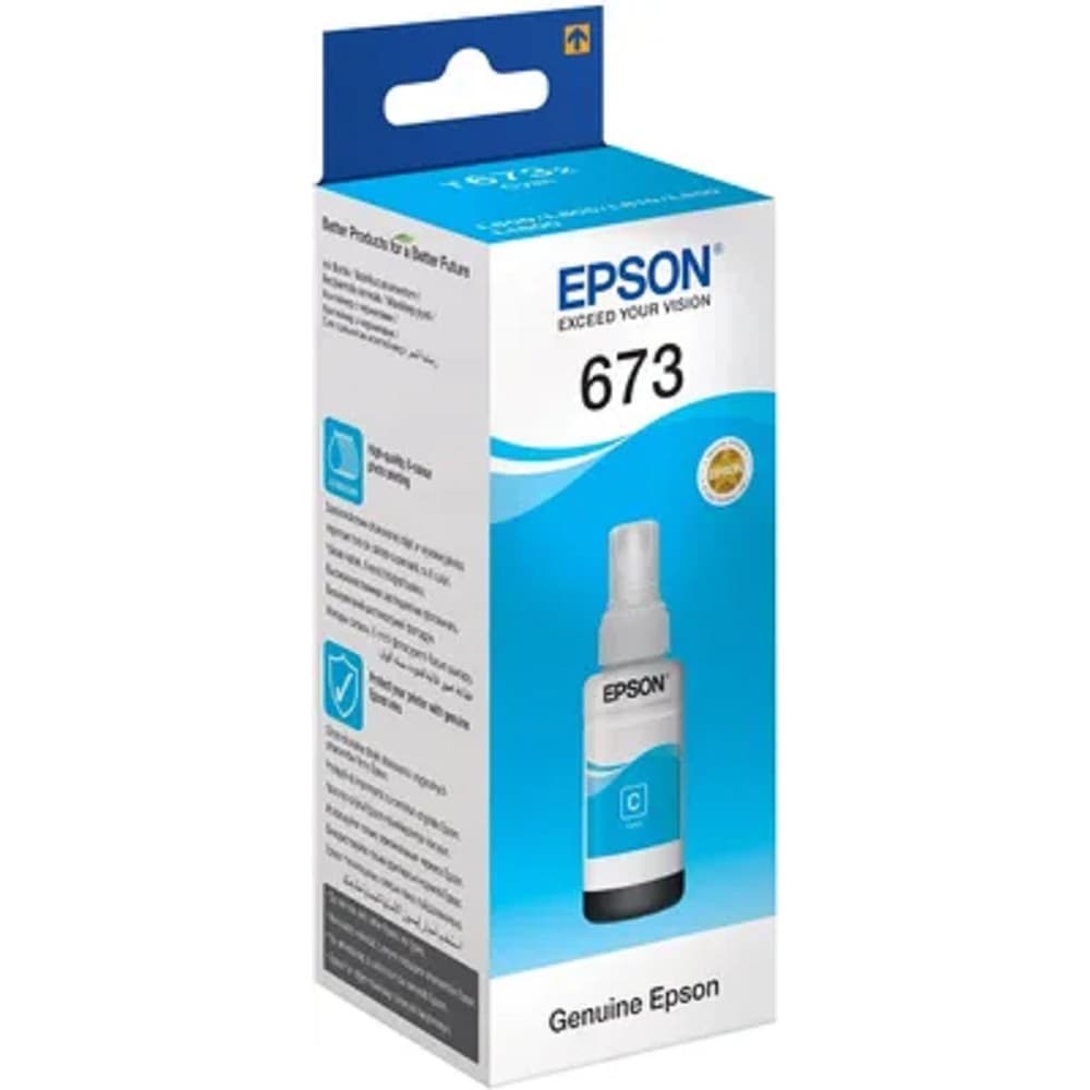 EPSON C13T67324A/C13T673298 Чернила для L800/1800 (cyan) 70 мл