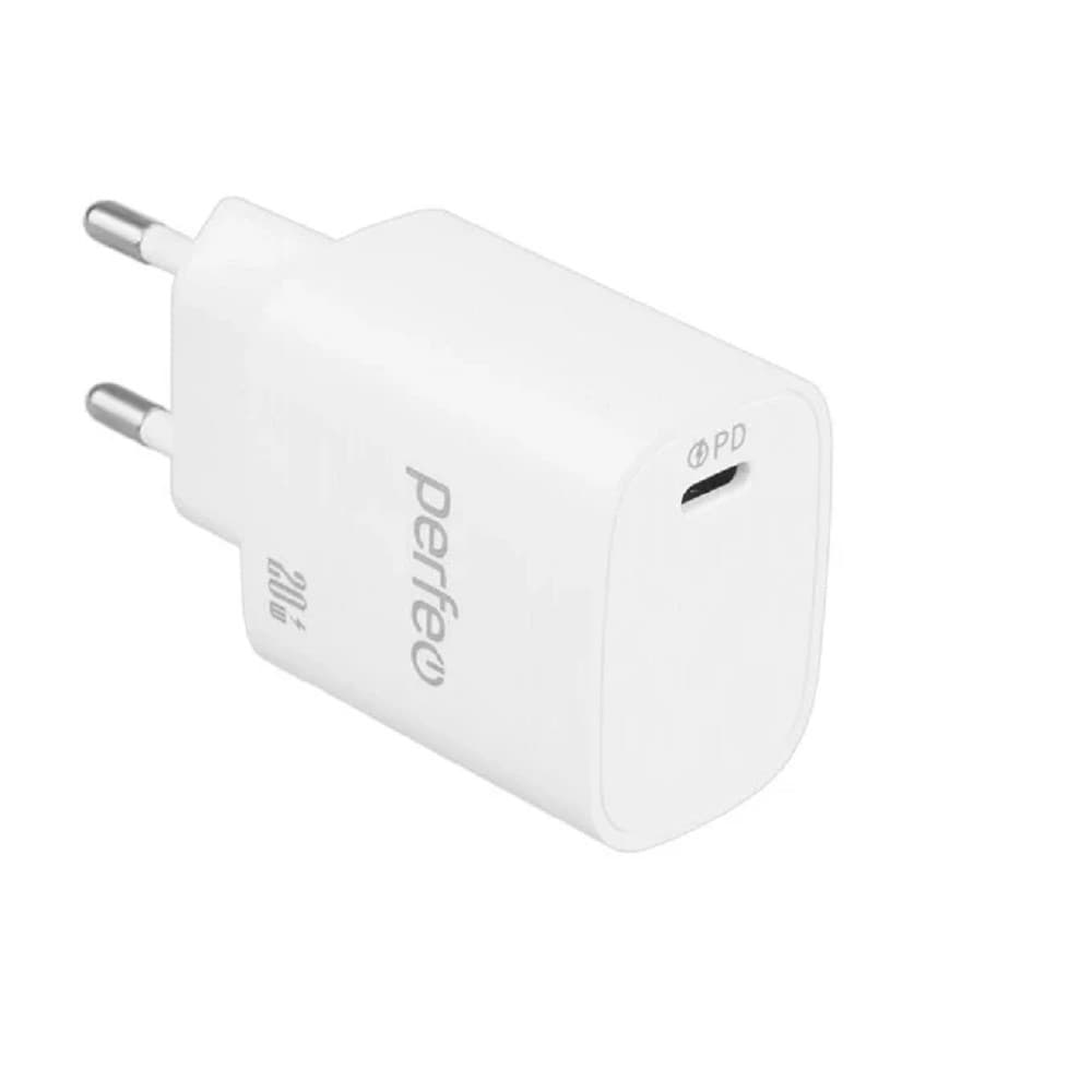 PERFEO Сетевое зарядное устройство с разъемом USB, QC3.0, 18W, белый (I4659)