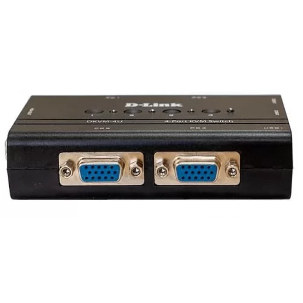 D-Link DKVM-4U/C2A 4-портовый KVM-переключатель с портами VGA и USB
