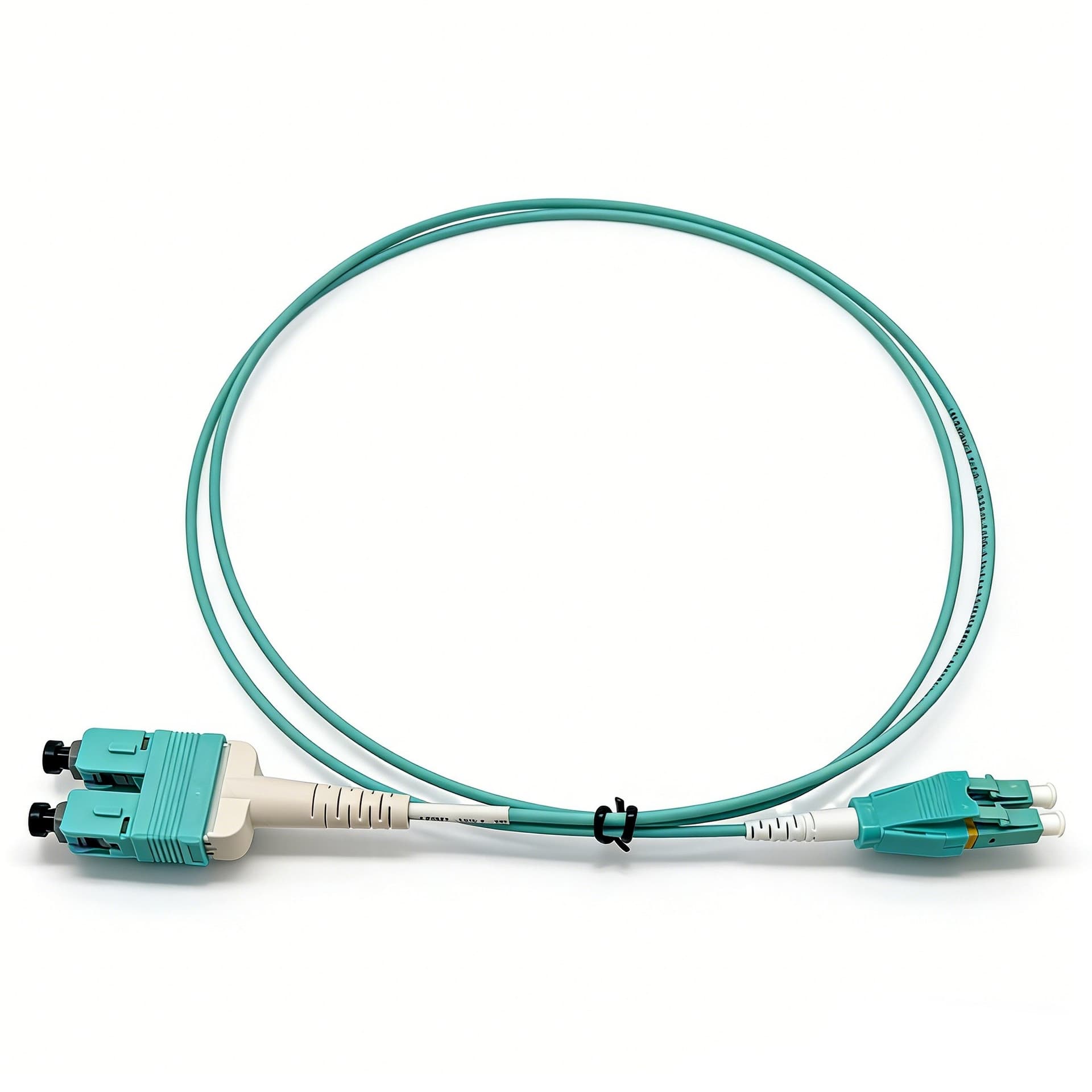 Оптический патчкорд NEOMAX (NMO-LC-SC-MM-2M) LC/UPC-SC/UPC, Uniboot OM4, Multimode, Duplex, 50/125, LSZH, Aqua, 2м