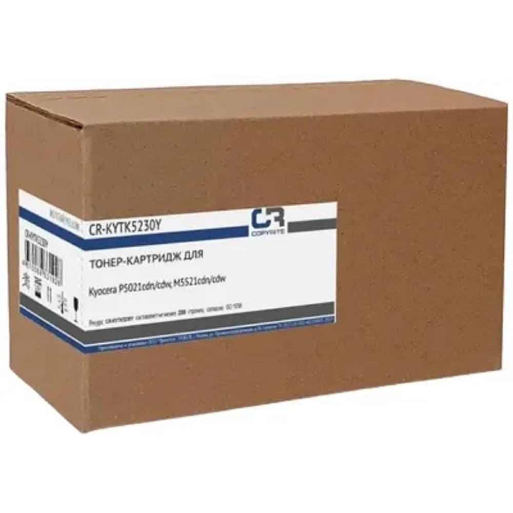 Картридж лазерный CopyRite CR-KYTK5230Y TK-5230Y желтый (2200стр.) для Kyocera P5021cdn/cdw/M5521cdn