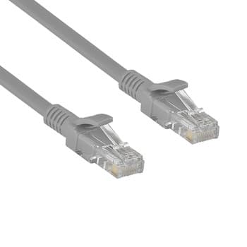 Exegate EX282008RUS Патч-корд медный UTP-RJ45-RJ45-5e-CU-0,3M-GY, UTP, cat.5e, 0.3м, серый
