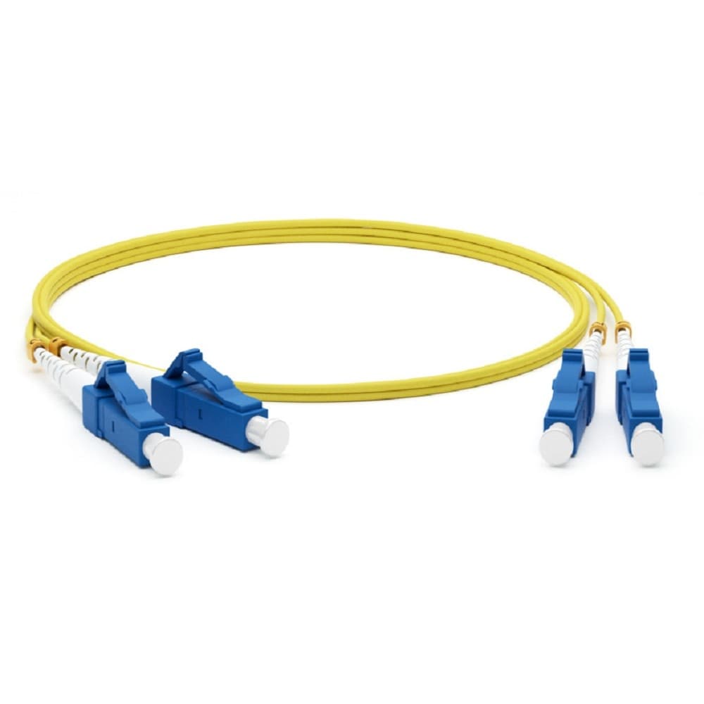 Hyperline FC-D2-9-LC/UR-LC/UR-H-1M-LSZH-YL Патч-корд волоконно-оптический (шнур) SM 9/125 (OS2), LC/UPC-LC/UPC, 2.0 мм, duplex, LSZH, 1 м