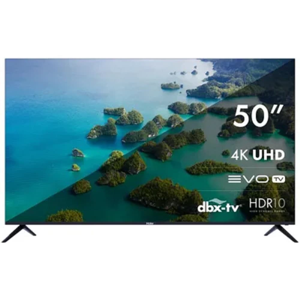 Телевизор LED Haier 50" Smart TV S2 Frameless черный 4K Ultra HD 60Hz DVB-T DVB-T2 DVB-C DVB-S2 USB WiFi Smart TV (RUS)