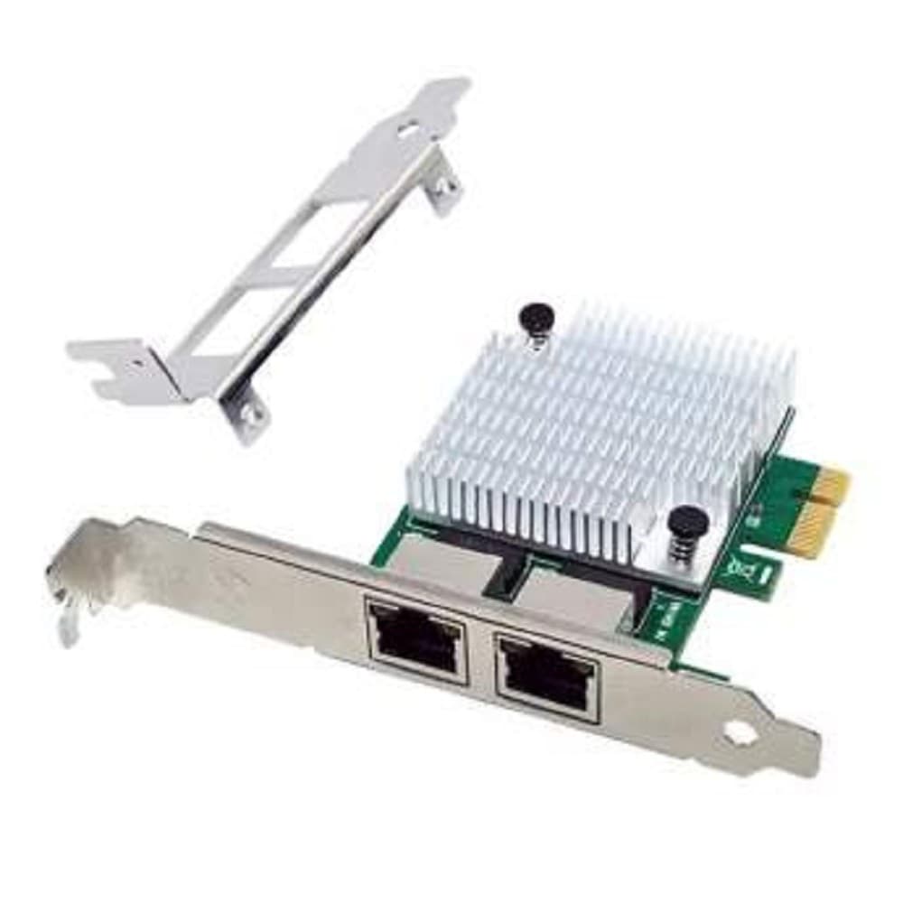 ORIENT XWT-R81L2PE, Сетевая карта PCI-Ex1 v1.1 2xRJ45 1GbE NIC, RTL8111F+ASM1182 chipset, 1 Гбит/с, 2 планки крепления