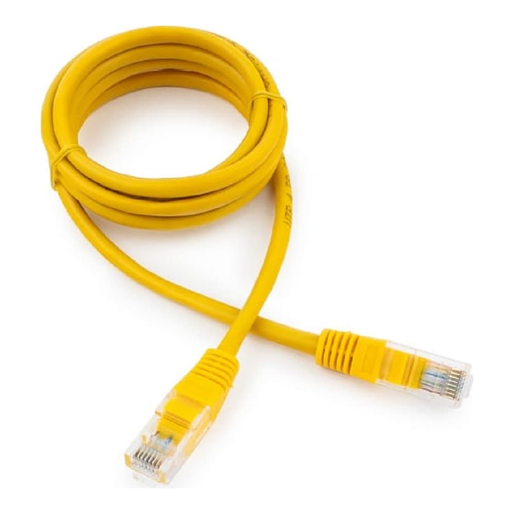 Cablexpert PP10-1.5M/Y Патч-корд медный UTP кат.5e, 1.5м, литой, многожильный (жёлтый)