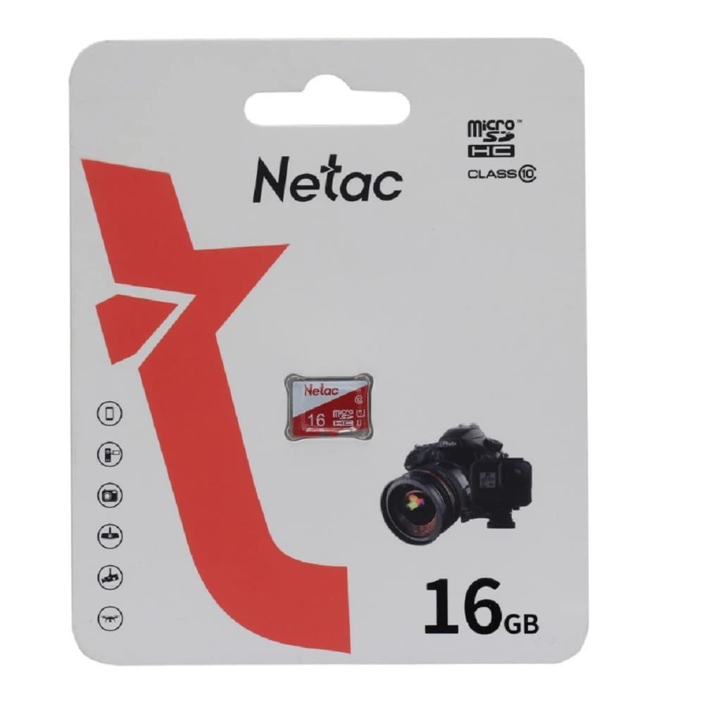Micro SecureDigital 16GB Netac P500 ECO <NT02P500ECO-016G-S> (без SD адаптера)