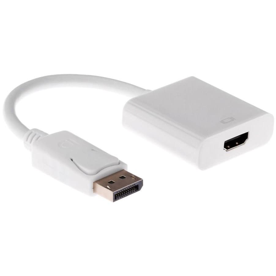 ORIENT Кабель-адаптер C306W, DisplayPort M -> HDMI F, длина 0.2 метра, белый