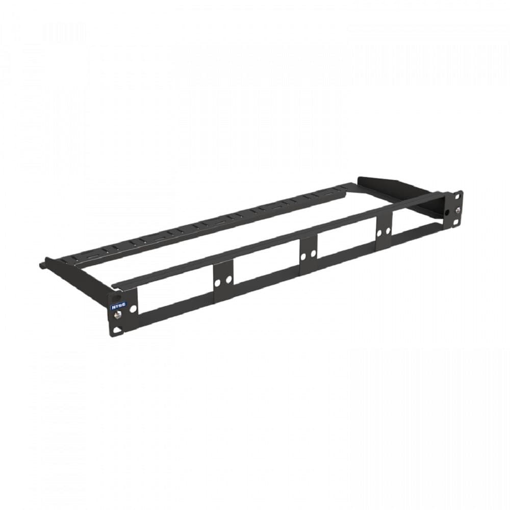 NTSS Наборная 19” патч-панель NTSS PREMIUM для 4 кассет MTP, 1U, черная NTSS-RP-PM-1U-C04-MTP-BL