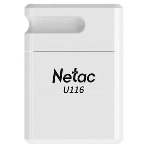 Netac USB Drive 128GB U116 128Gb <NT03U116N-128G-30WH>, USB3.0, миниатюрная пластиковая белая
