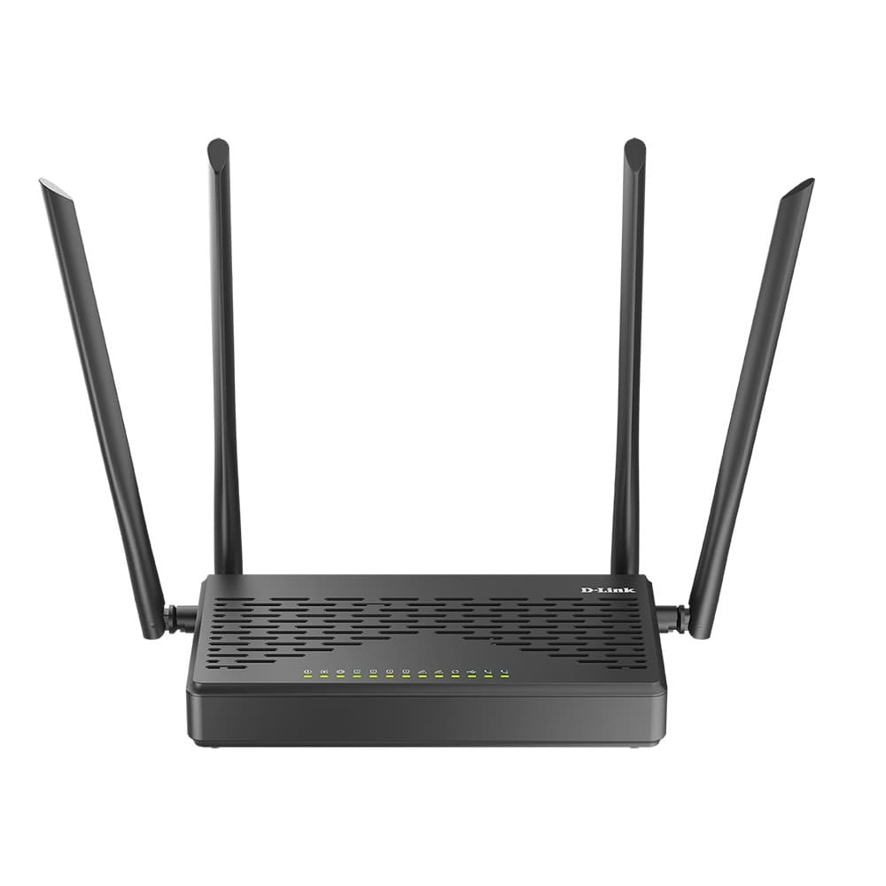 D-Link DVG-5402G/GFRU/S1A Беспроводной двухдиапазонный гигабитный маршрутизатор AC1200 с оптическим WAN-портом, поддержкой MU-MIMO, 3G/LTE, 2 FXS-портами и USB-портом
